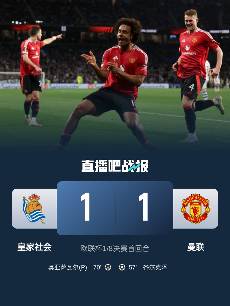 能否拿下歐聯(lián)杯？曼聯(lián)本賽季歐聯(lián)杯繼續(xù)不敗，9場5勝4平
